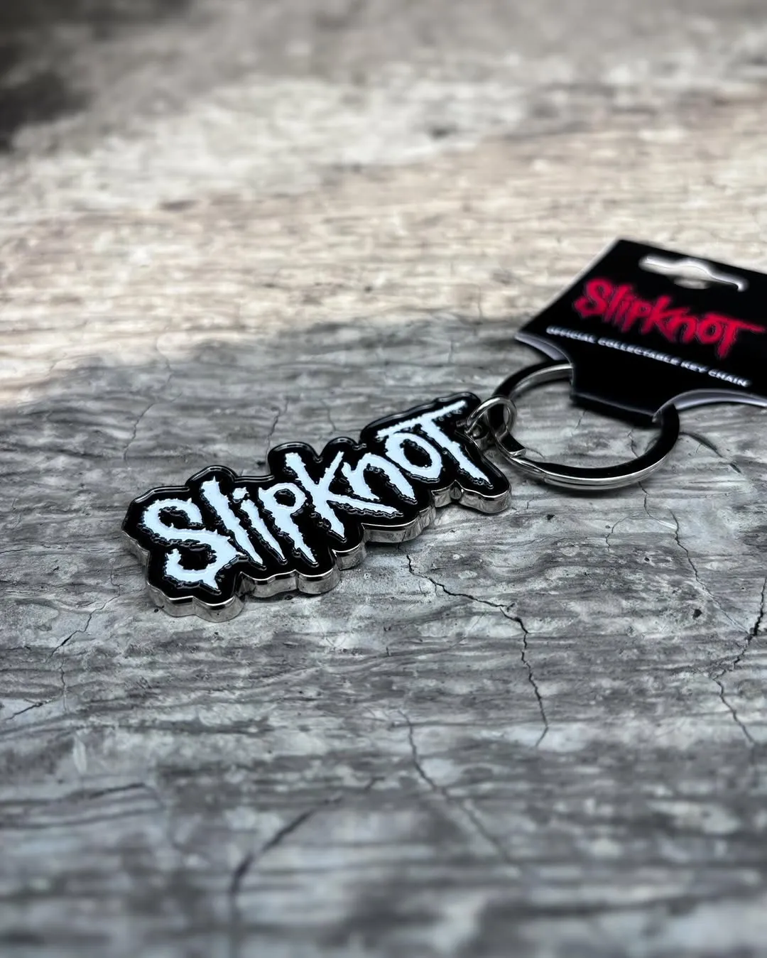 Slipknot - White Logo Keychain