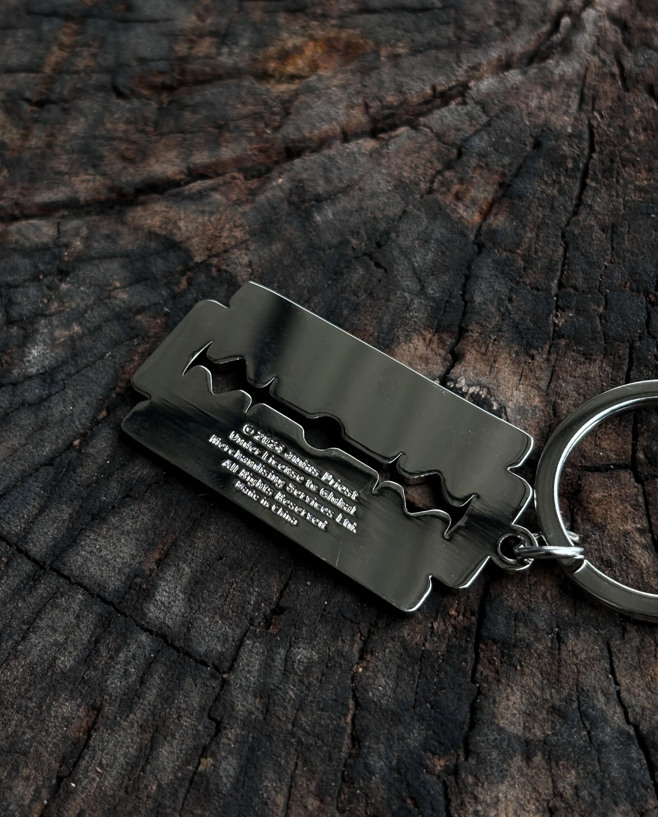 Judas Priest - British Steel Razor Blade Keychain