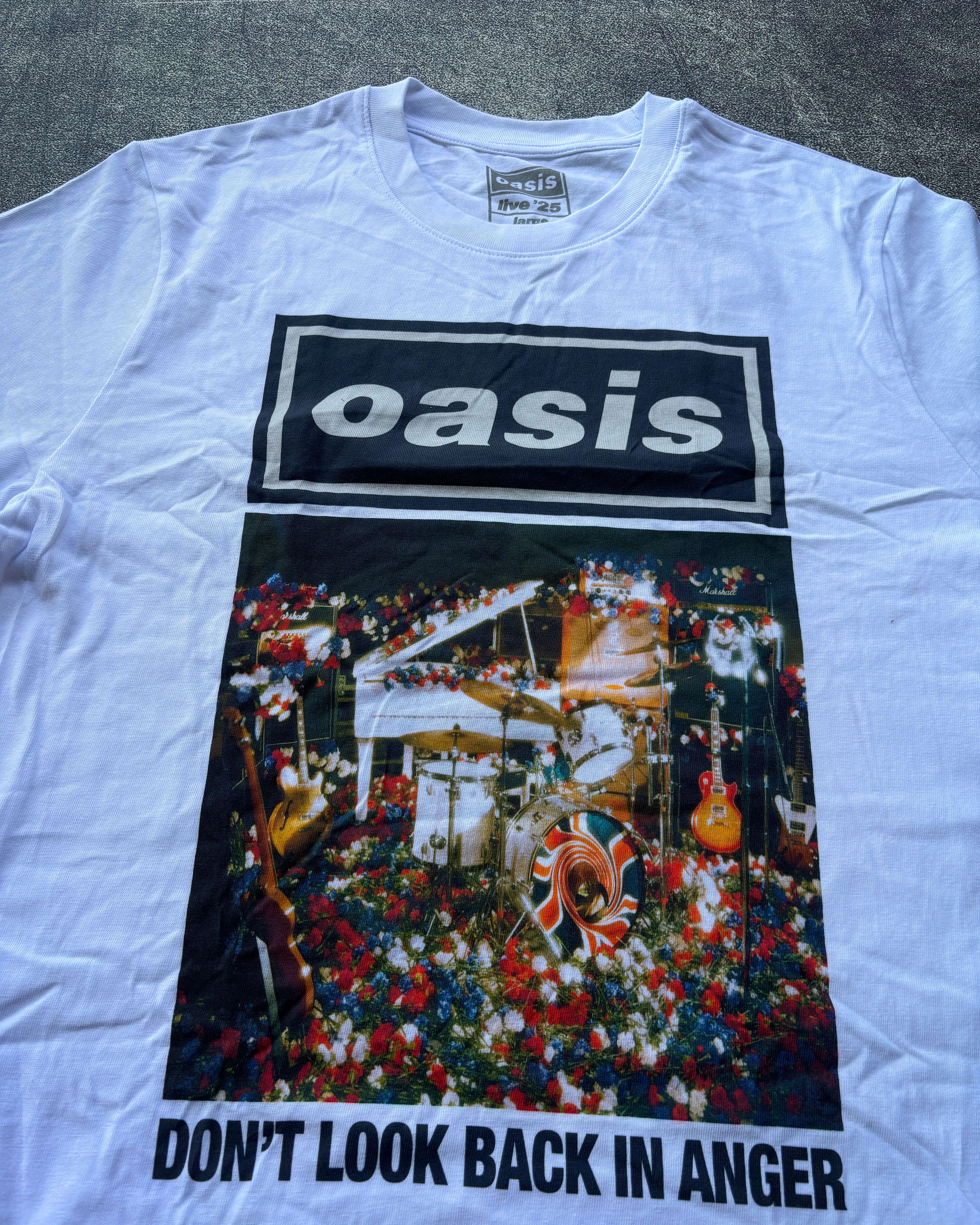Oasis - Dont Look Back In Anger Single Cover White