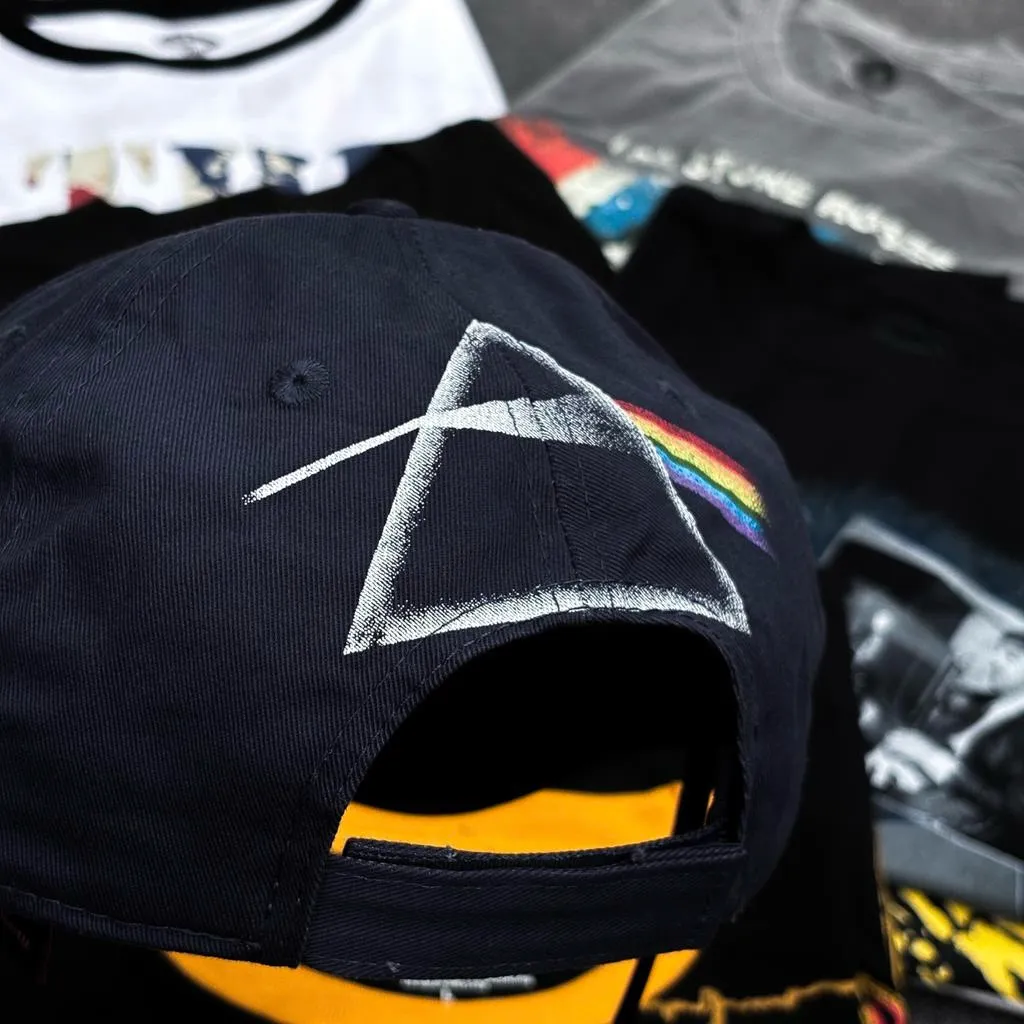 Pink Floyd - Dsotm Album Distress Navy Baseball Cap