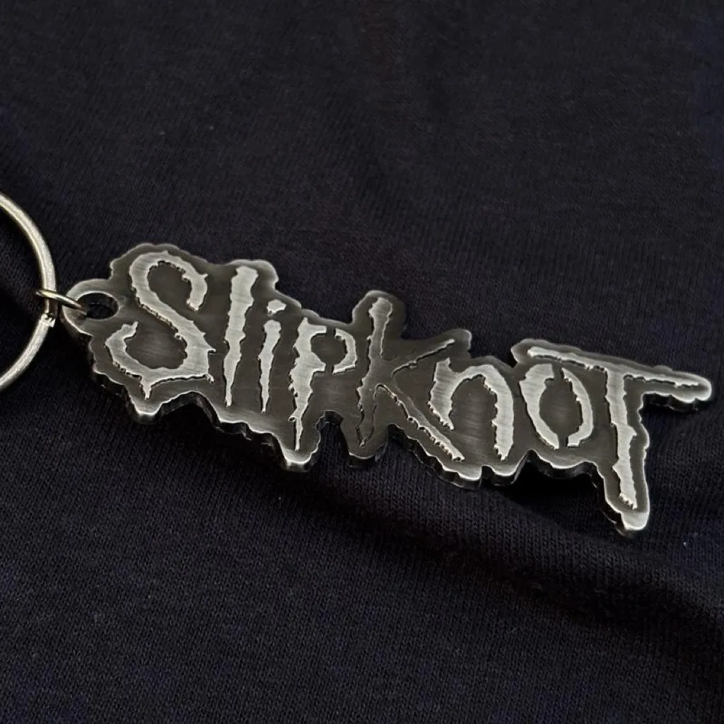 Slipknot - Matte Finish Die Cut Logo Metal Keychain
