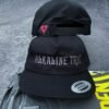 alkaline trio embroidered logo snapback cap