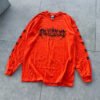 architects repeat metal logo orange longsleeve