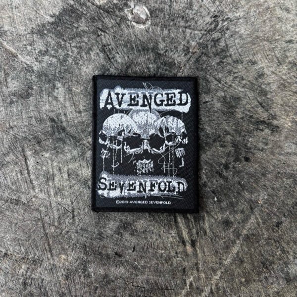 avenged sevenfold three skull patch