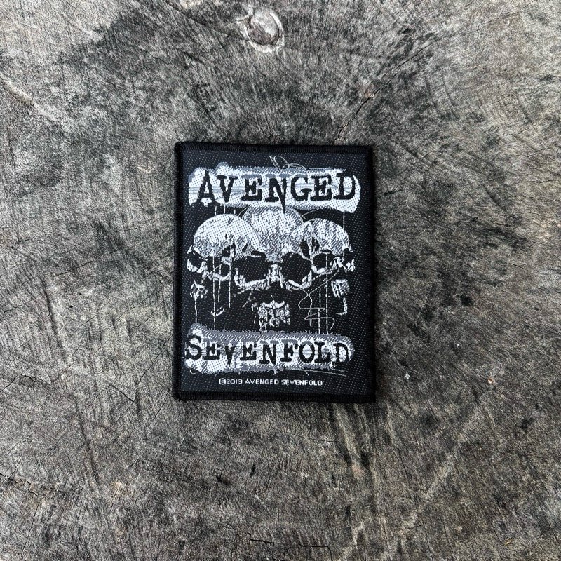 avenged sevenfold three skull patch