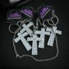 black sabbath cross keychain