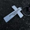 black sabbath cross keychain