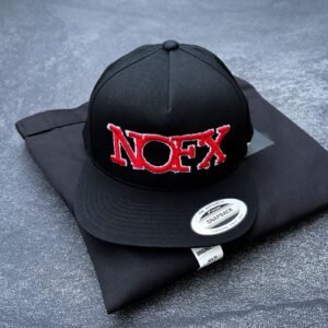 nofx black/red logo snapback