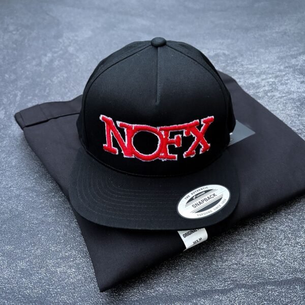 nofx black/red logo snapback