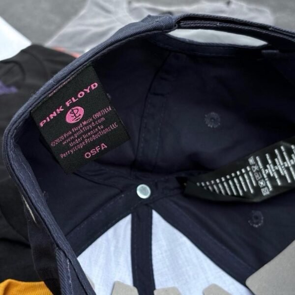 pink floyd dsotm album distress navy baseball cap