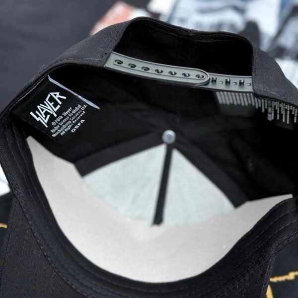 slayer sonic silver logo baseball cap silver