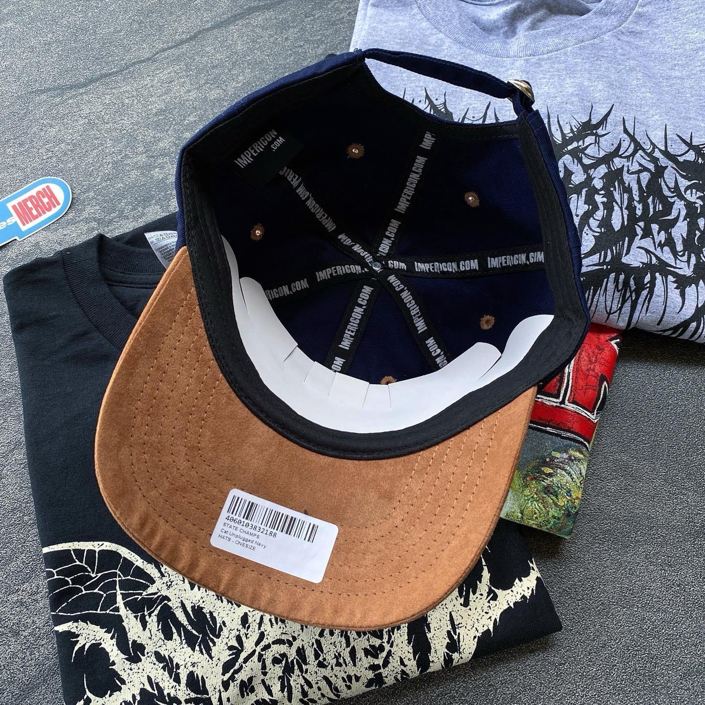 state champs cat unplugged navy cap