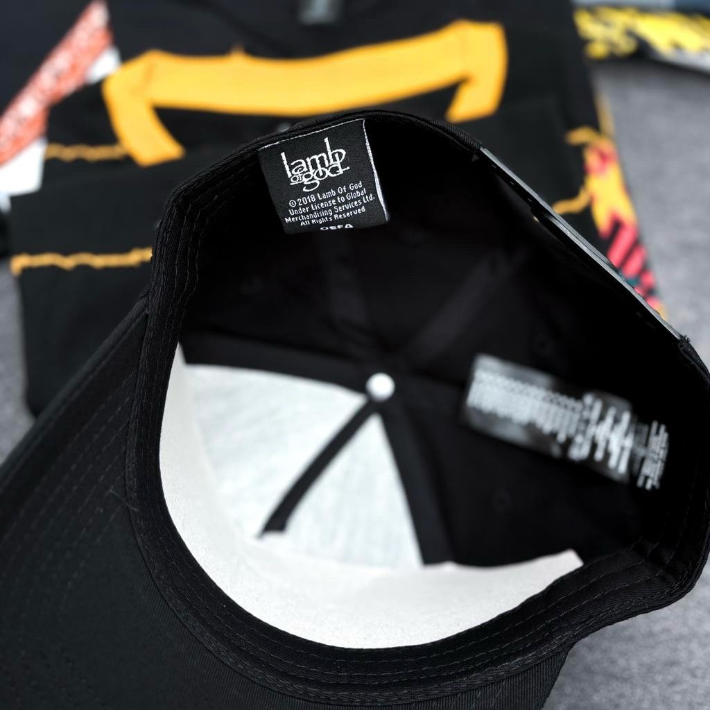 lamb of god sonic silver logo baseball cap