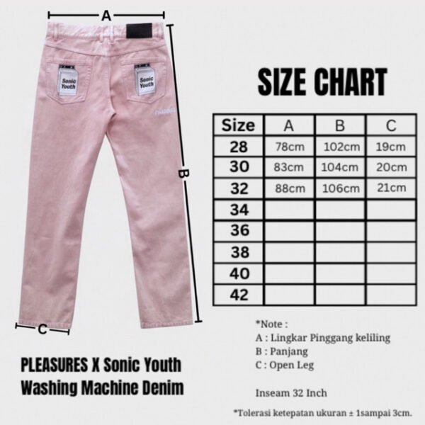 pleasures x sonic youth washing machine denim