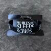while she sleeps rubber bracelet wristband