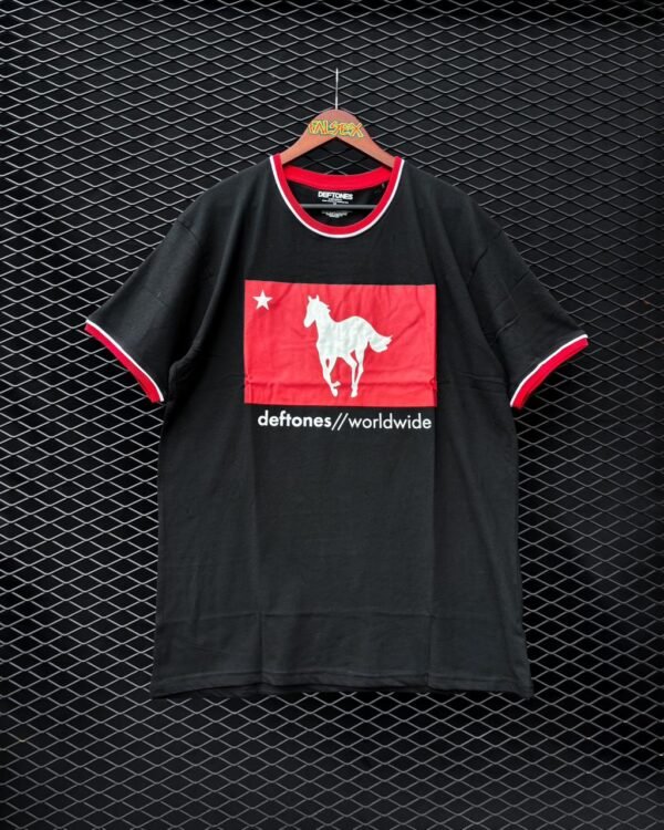 1. deftones star & pony ringer tee