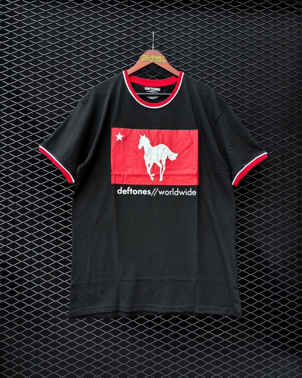 1. deftones star & pony ringer tee