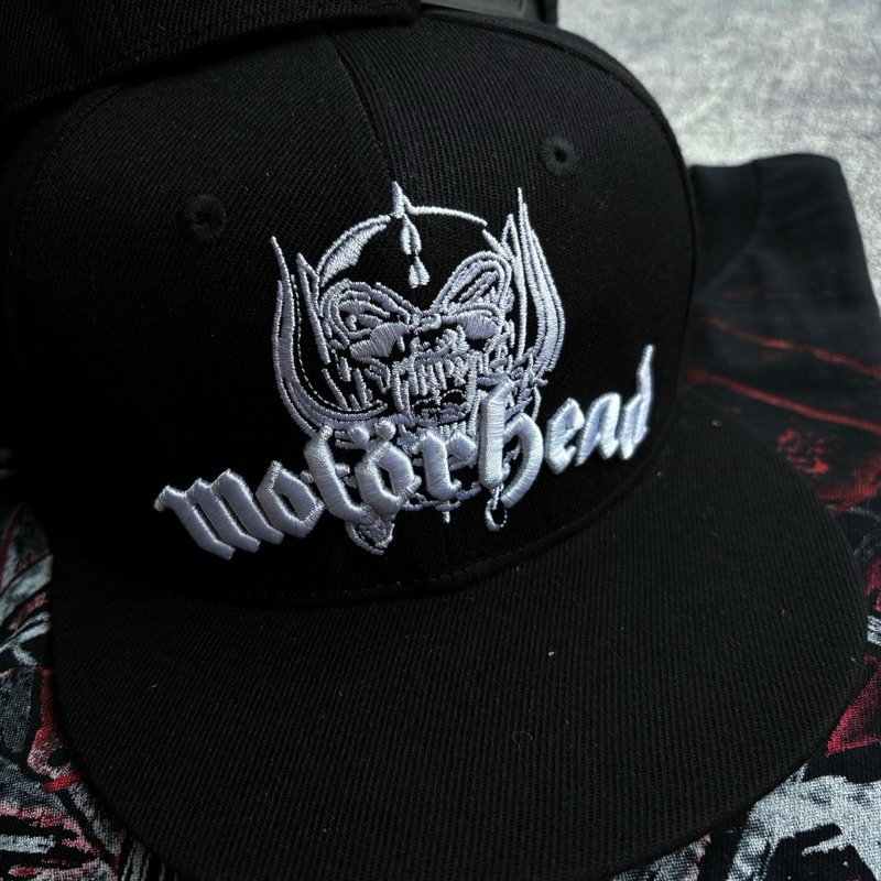 motorhead snapback cap logo f