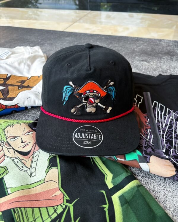 one piece buggy jolly roger snapback hat