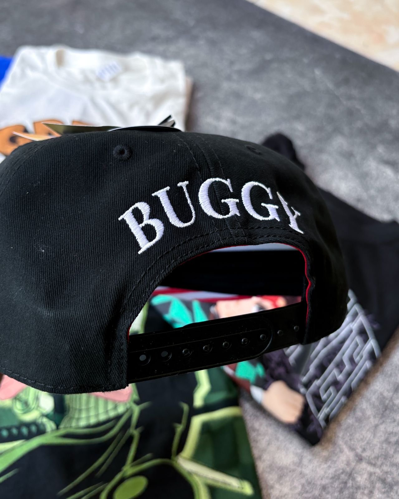 one piece buggy jolly roger snapback hat b one piece buggy jolly roger snapback hat b